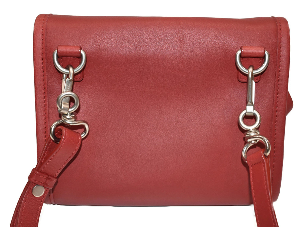 Balenciaga Red Satchel Shoulder Tool Bag